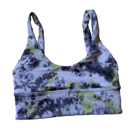 Lululemon Align Reversible Bra Radial Tie Dye Mauve Grey Multi Womens 4 - Picture 2 of 8